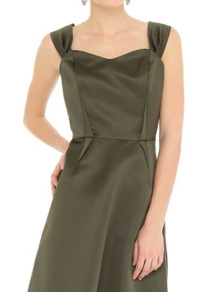 Askılı Mini Elbise Haki K1511212_023