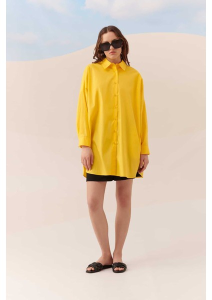 Uzun Kollu Gömlek Sarı Y2313549_009 fırsatları