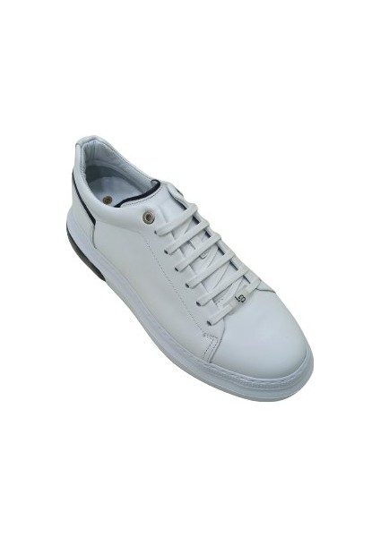 Lucıano Bellini Beyaz Deri Erkek Sneaker Ayakkabı