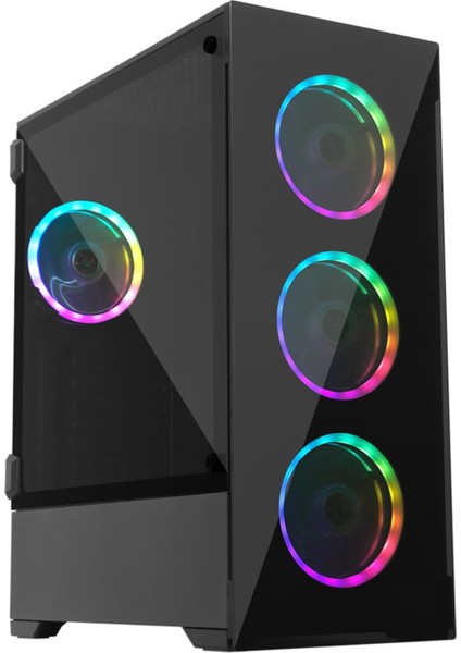 Temper 4X120MM Fan Rgb Kumandalı ve Kontrolcülü Oyuncu Kasası