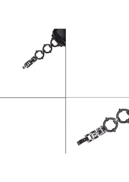 Apple Watch 3 4 5 6 7 8 Se 41MM 40MM 38MM Kordon Metal Kayış Hpy-56 Voyometal modelleri