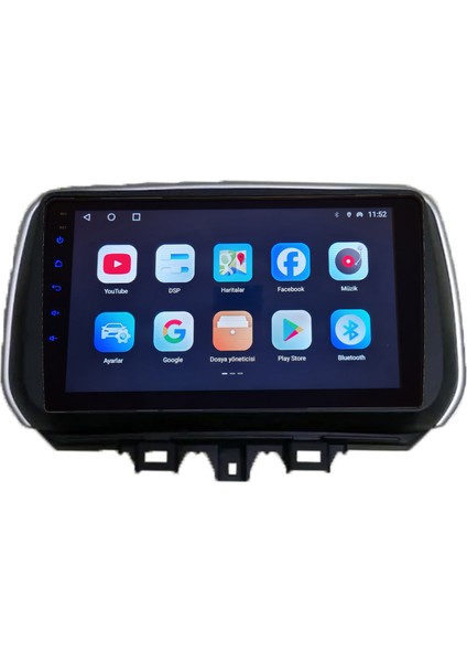 Hyundai Tucson(2018-2020 yıl)2GB Ram 32GB Rom Hafıza Multimedya Android sürüm 13 Kablosuz Carplay Navigasyon 9 inç Ekran