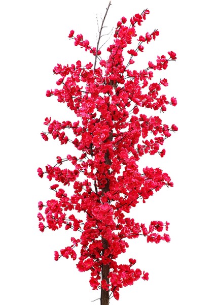 Fuşya Bahar Dalı 140 cm Yapay Ağaç 20X20 Metal Saksı modelleri