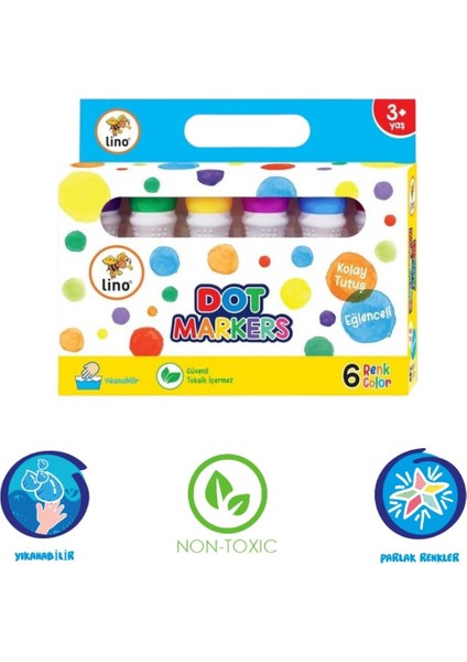 Dot Markers (Sıvı Boya) - 6 Lı Set