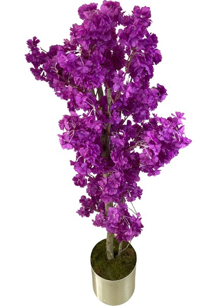 Mor Bahar Dalı 160 cm 25X25 Metal Saksı indirimleri