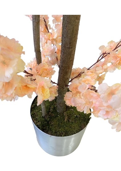 Somon Bahar Dalı 180 cm Yapay Ağaç 30X30 Metal Saksı fırsatları