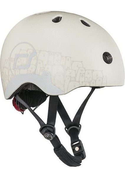 Scoot And Ride Helmet Reflective Bebek Kaskı Xxs-S Açık Gri 181206-96498