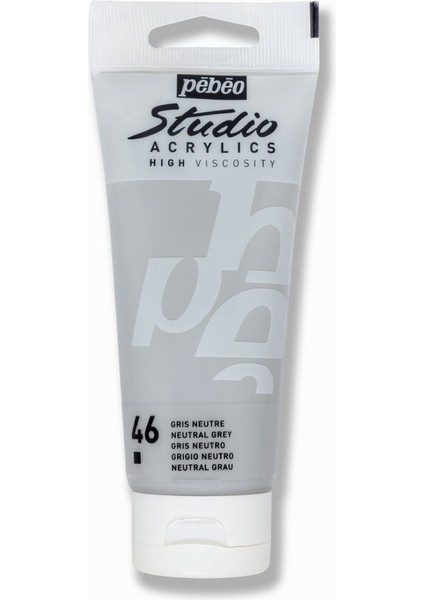 Pebeo Studio Akrilik Boya 100ML 46 Neutral Grey