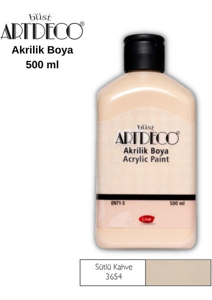 Artdeco Akrilik Boya 500ML 3654 Sütlü Kahve