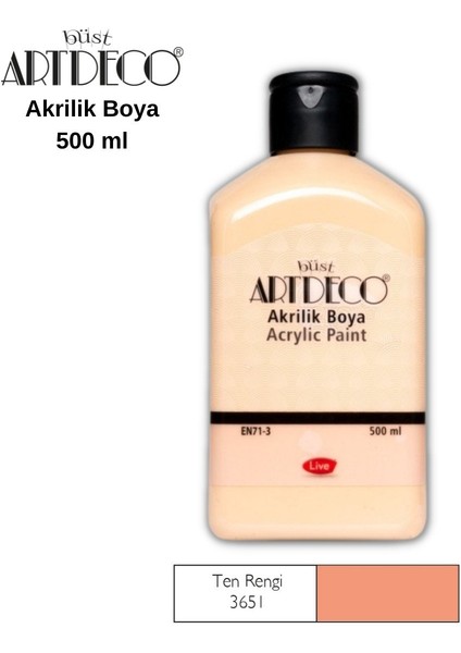 Artdeco Akrilik Boya 500ML 3651 Ten Rengi