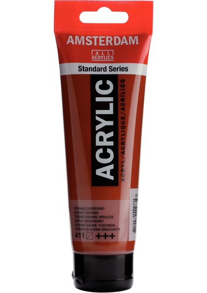 Amsterdam Akrilik Boya 120ML 411 Burnt Sienna