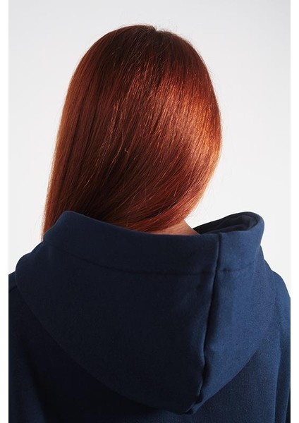 Unisex Oversize Hoodie Scream Themed Navy Blue indirimleri