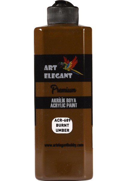 Art Elegant Akrilik Boya 400ML ACR-689 Burnt Umber