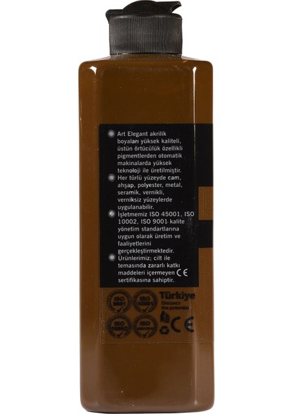 Art Elegant Akrilik Boya 400ML ACR-689 Burnt Umber