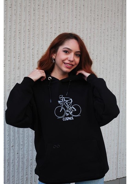 Cosmos Canada Bicycle Drive Hoodie Siyah