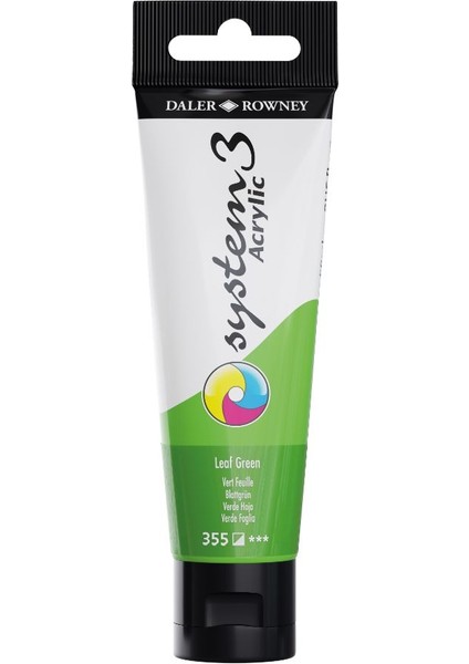 Daler Rowney System 3 Akrilik Boya 150ML 355 Leaf Green