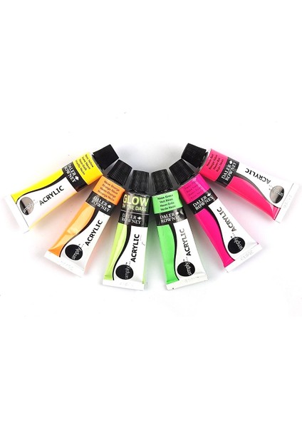 Daler Rowney Neon Akrilik Boya Seti 12ML 6 Renk