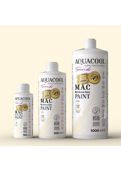 Aquacool Multi Akrilik Boya 150ML 112 Krem