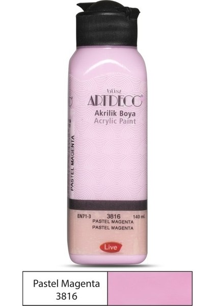 Artdeco Pastel Akrilik Boya 140ML P. Magenta 3816