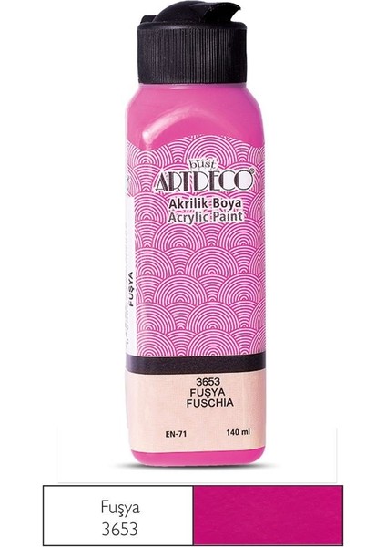 Artdeco Akrilik Boya 140ML 3653 Fuşya