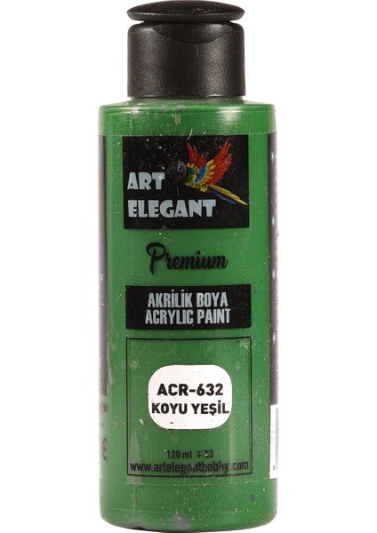 Art Elegant Akrilik Boya 120ML ACR-632 Koyu Yeşili