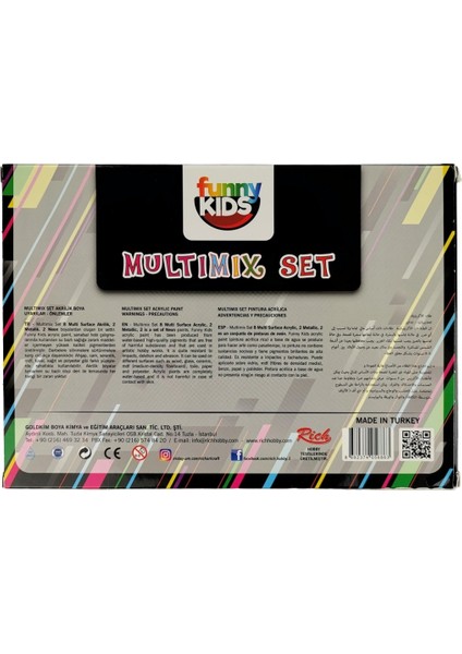 Funny Kids Multimix Akrilik Boya 20ML 12LI Set
