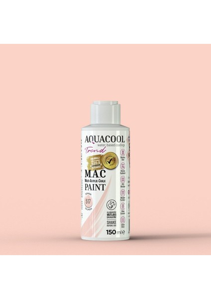 Aquacool Multi Akrilik Boya 150ML 517 Somon