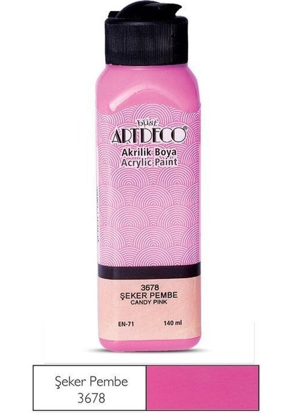 Artdeco Akrilik Boya 140ML 3678 Şeker Pembe
