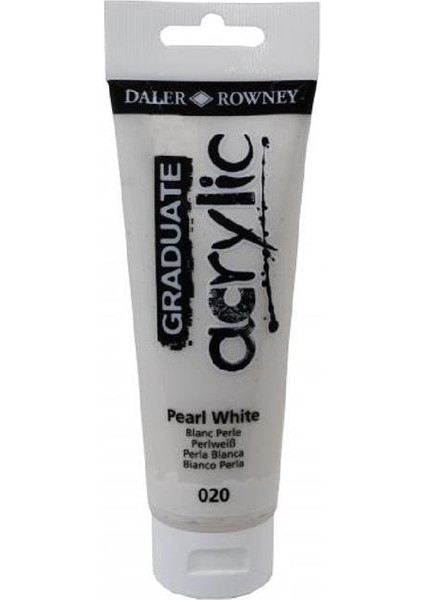 Daler Rowney Graduate Akrilik Boya 120ML 020 Pearl White