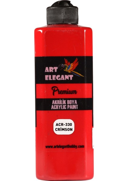 Art Elegant Akrilik Boya 400ML ACR-330 Crimson