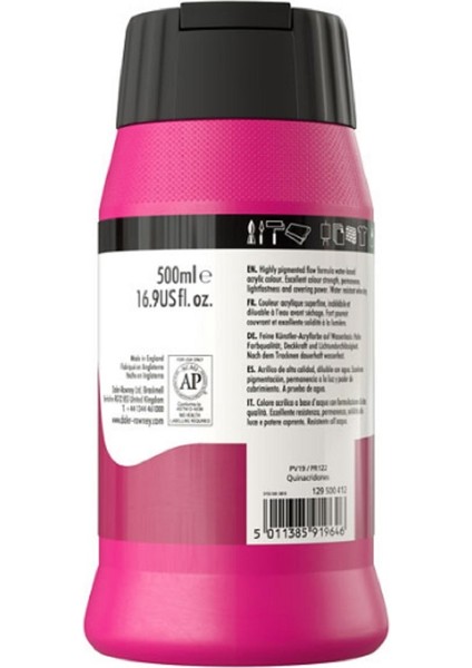 Daler Rowney System 3 Akrilik Boya 500ML 412 Process Magenta
