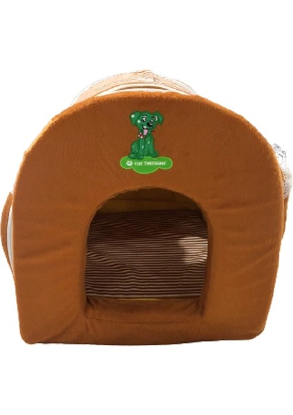 Renkli Tutmalı Kedi Köpek Yatak Ev 54X44X44 cm