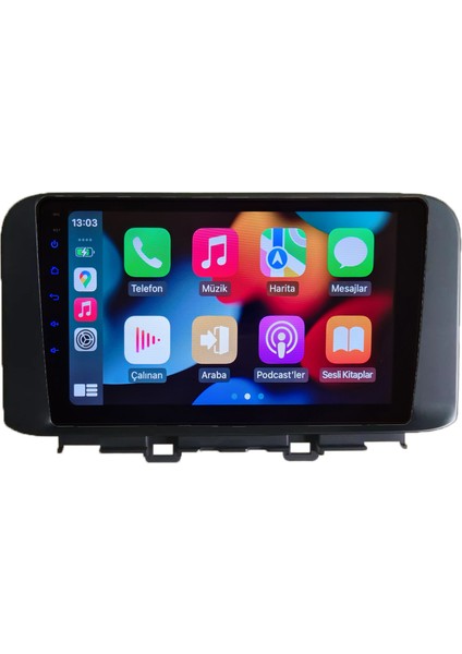 Hyundai Kona Android Kablosuz Carplay Navigasyon Multimedya 9 Inch Ekran 2 GB Ram 32 GB Rom