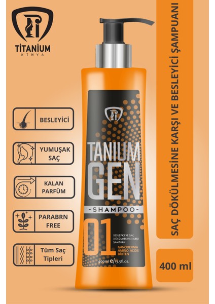 Tanium Gen Anti - Hair Loss & Nourishing - Tanium Gen Besleyici ve Şampuan 400 ml