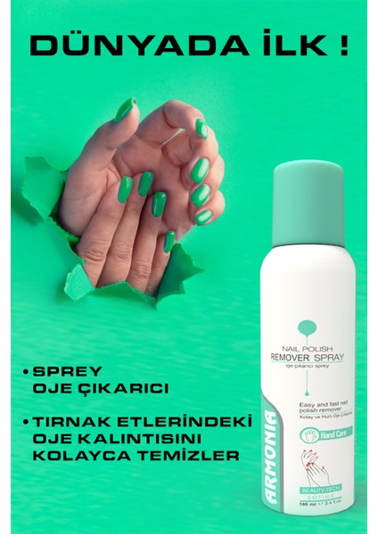 Hızlı Oje Çıkarıcı Sprey Aseton 100 ml
