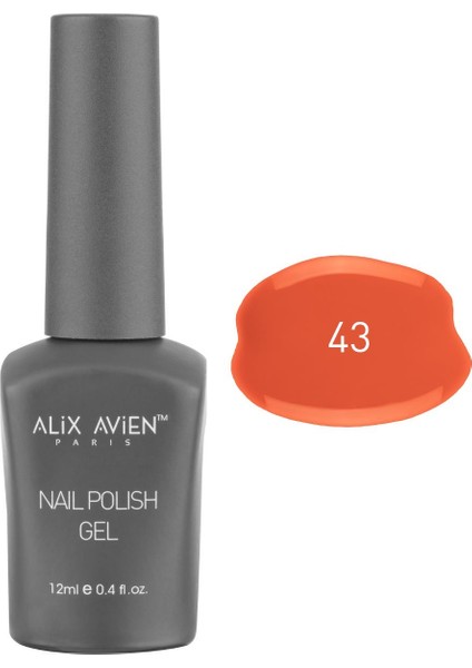 Uv Kalıcı Mercan Jel Oje 43 - Gel Polish - 12 ml