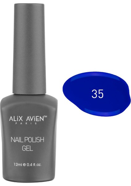 Uv Kalıcı Saks Mavi Jel Oje 35 - Gel Polish - 12 ml