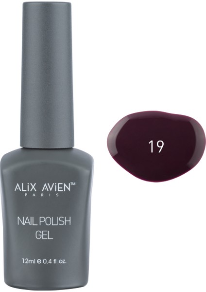 Uv Kalıcı Vişne Jel Oje 19 - Gel Polish - 12 Ml