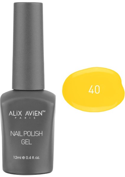 Uv Kalıcı Sarı Jel Oje 40 - Gel Polish - 12 ml