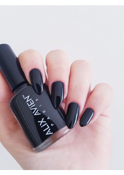 Alix Avien Siyah Oje 27 - Yüksek Pigmentli Uzun Süreli Kalıcılık Hızlı Kuruma - Nail Lacquer 27