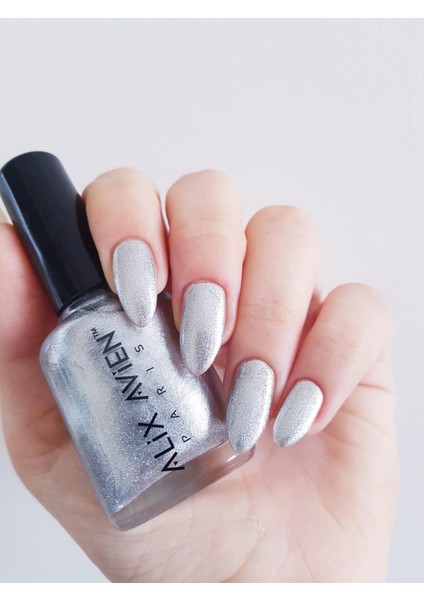 Alix Avien Metalik Gri Oje 29 - Yüksek Pigmentli Uzun Süreli Kalıcılık Hızlı Kuruma - Nail Lacquer 29