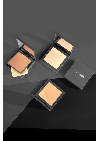 Kompakt Pudra - 12 Saate Kadar Kalıcılık - Nötr Cilt Alt Tonu - Compact Powder 04 Light Ivory