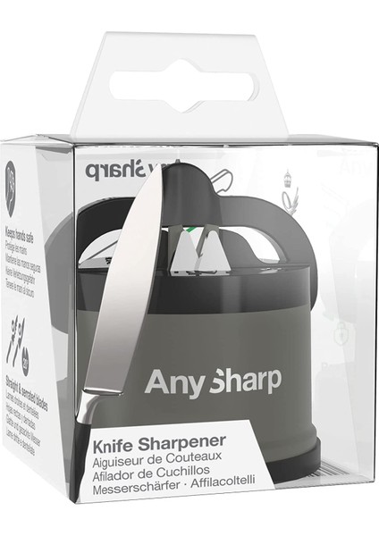 Any Sharp Anysharp Dünyanın En Iyi Bıçak Bileme Aleti, Gri Bıçak Bileyici