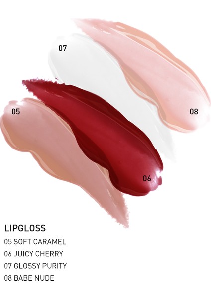 Nemlendirici Etki Yapışkanlık Hissi Bırakmayan Dudak Parlatıcısı - Lipgloss 06 Juicy Cherry