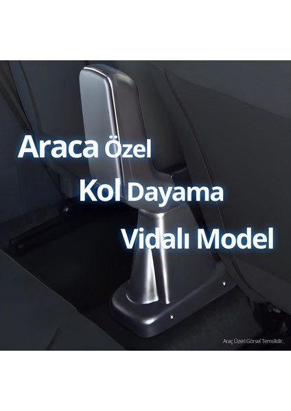 Fiat Doblo Kol Dayama Kolçak Abs Vidalı Siyah 2015 Üzeri A+Kalite