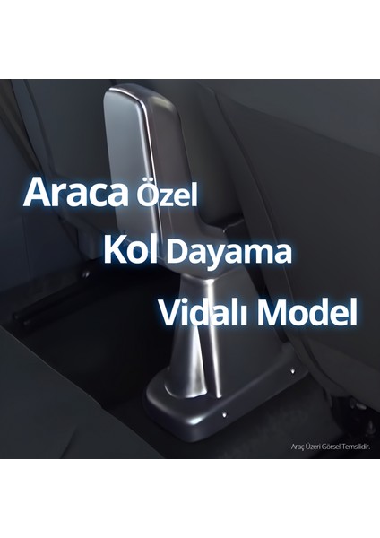 Kia Picanto Kol Dayama Kolçak ABS Vidalı Siyah 2015-2017 A+ Kalite