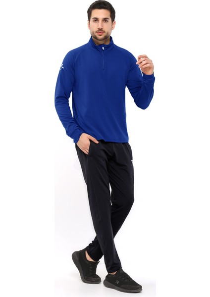 Erkek Yarım Fermuarlı Eşofman Altus Saks modelleri