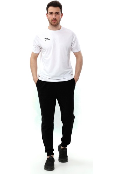 Erkek Ribanalı Sweat Pantolon Sentus Siyah