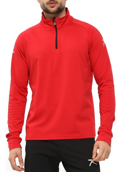 Erkek Yarım Fermuarlı Eşofman Altus Kırmızı