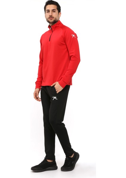 Erkek Yarım Fermuarlı Eşofman Altus Kırmızı fiyatları